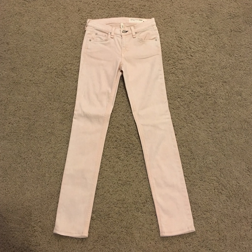 Rag & bone skinny jeans. Size 24 light cream color
